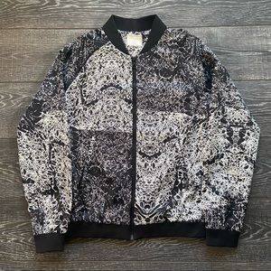 Eleven Paris Life Is A Joke Graphic Bomber Jacket